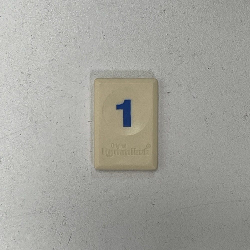 Rummikub Replacement‎ Tiles Blue 1 Pressman 1997 Game Parts